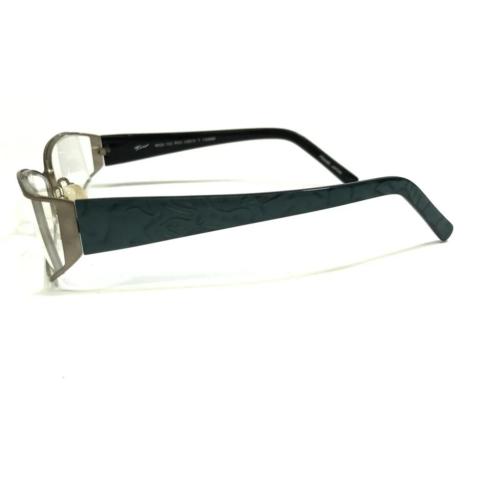 Tura Eyeglasses Frames MOD.152 PEG Black Blue Abstract Gray Semi Rim 53-15-130